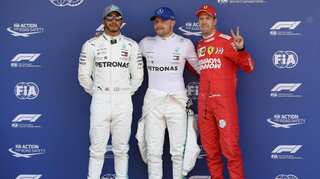 Valtteri Bottas on pole in Spain for third race in a row