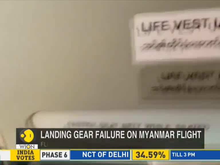 Myanmar plane makes emergency landing without front wheel