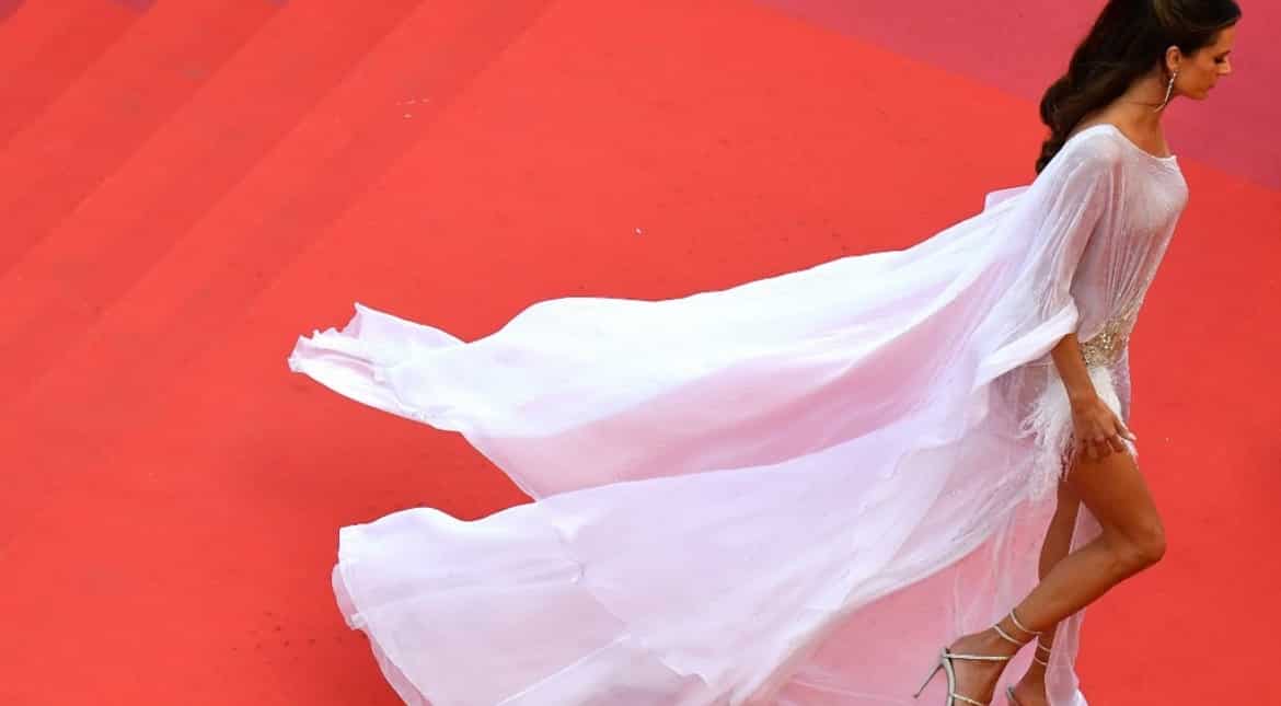 Alessandra Ambrosio on Cannes red carpet