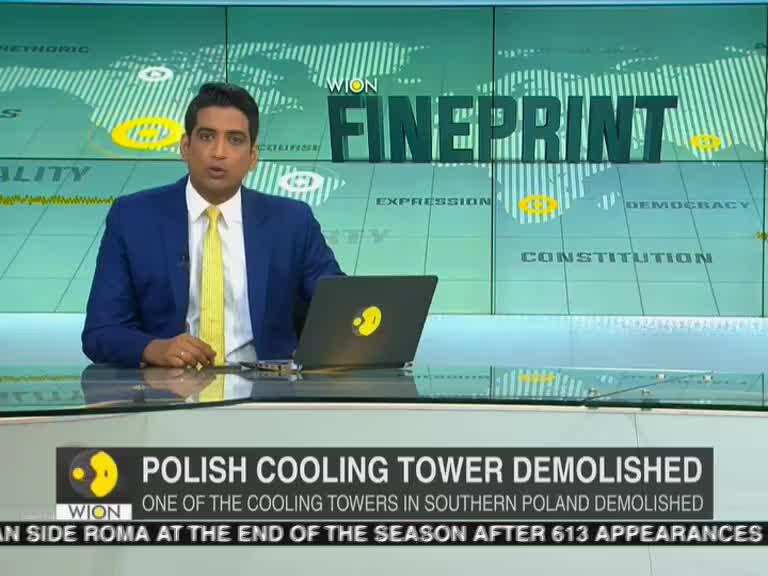 Polish cooling tower demolished in seconds with explosives