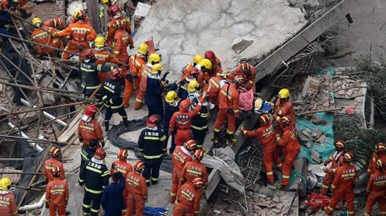 Shanghai building collapse death toll climbs to seven, several injured