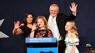 'Have always believed in miracles!' says jubilant PM Morrison as conservatives keep power in Australian election