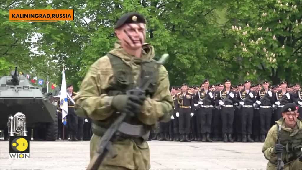 Russian marines show off combat skills to celebrate Baltic fleet founding anniversary