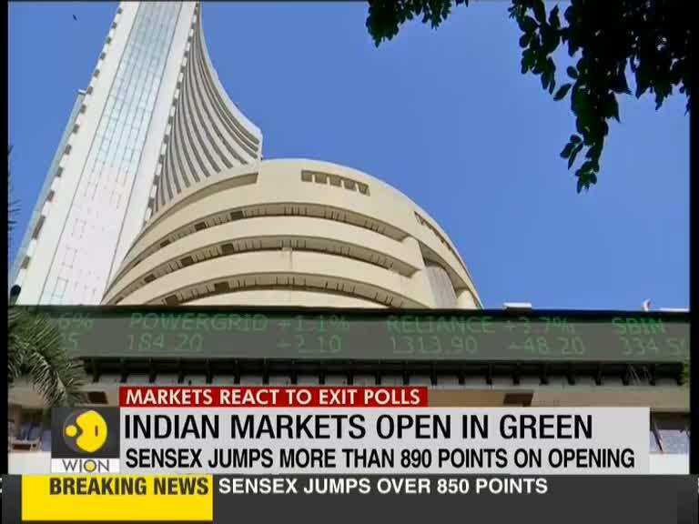 Indian market react to Exit-Polls; Sensex jumps more than 890 points on opening