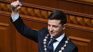 Ukraine president Zelensky renews denial of quid pro quo with US president Trump