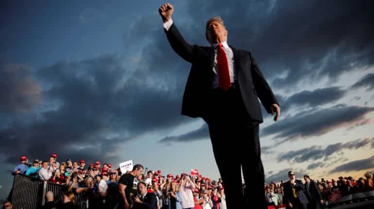US Navy destroyed Iranian drone in Strait of Hormuz, says Donald Trump