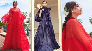 Red or Purple, which Sonam Kapoor's Cannes 2019 look do you prefer?
