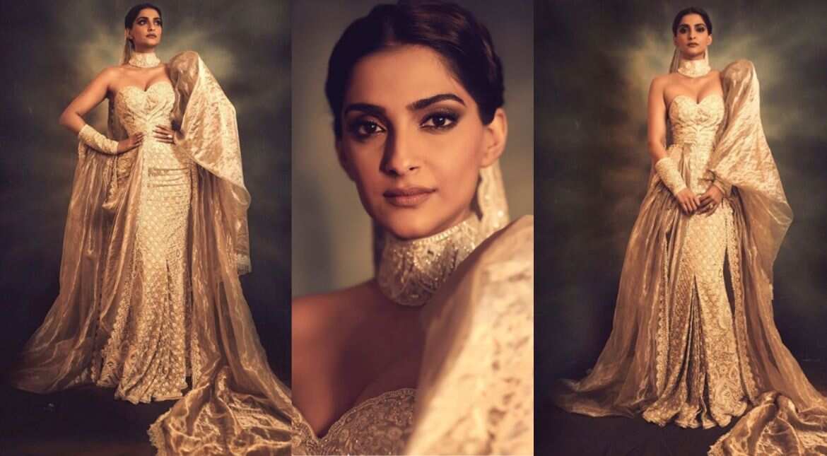 Cannes 2019: Sonam Kapoor brings the vintage back in Abu Jani-Sandeep Khosla's modern take on saree-gown Cannes 2019: Sonam Kapoor brings the vintage back in Abu Jani-Sandeep Khosla's modern take on saree-gown