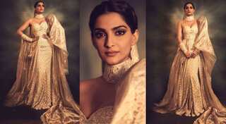 Cannes 2019: Sonam Kapoor brings the vintage back in Abu Jani-Sandeep Khosla's modern take on saree-gown