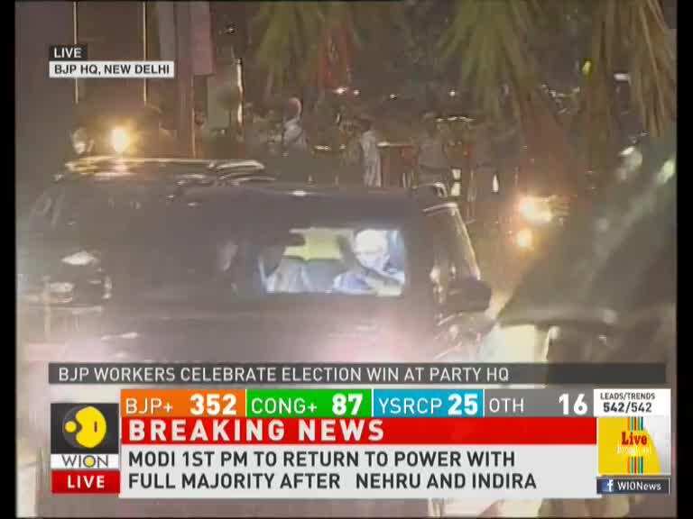 Breaking: PM Modi arrives at BJP Headquarter, New Delhi