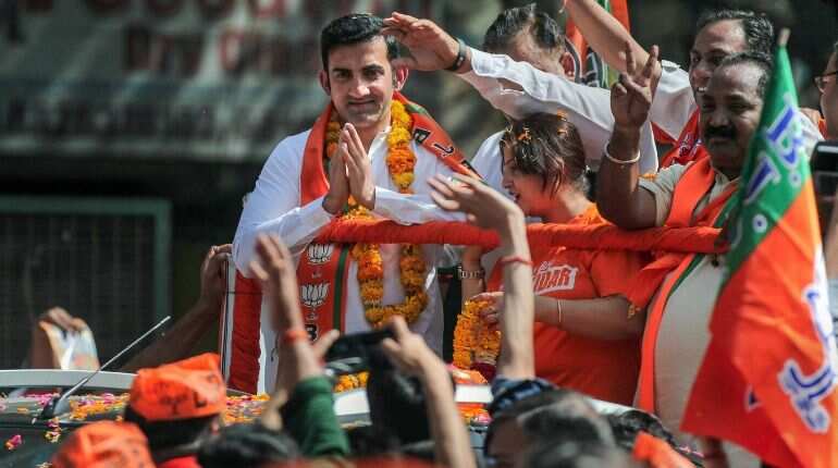 Gautam Gambhir wins from East Delhi