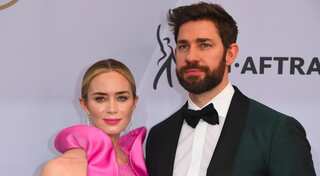 This is what Emily Blunt's husband John Krasinski feels about her kissing The Rock in film