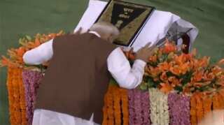 PM Modi bows down, this time before Constitution