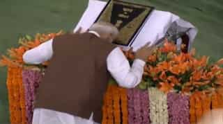 PM Modi bows down, this time before Constitution