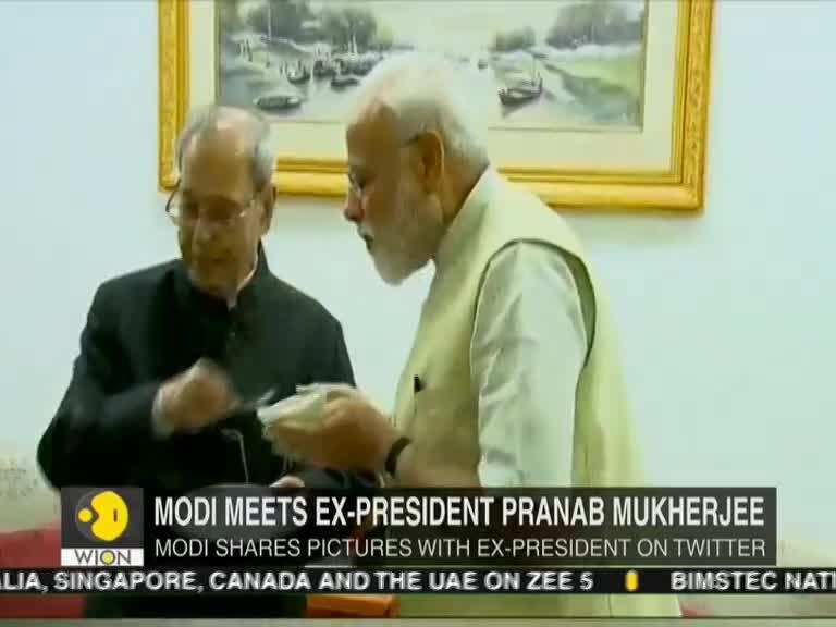 PM Modi meets former President Pranab Mukherjee
