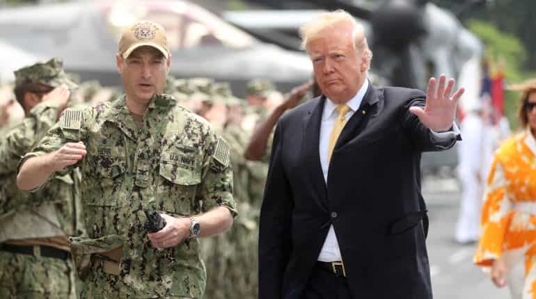 After visit, Trump expects Japan's military to reinforce United States in Asia and beyond After visit, Trump expects Japan's military to reinforce United States in Asia and beyond