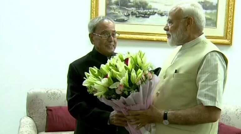 Meeting Pranab Da is always an enriching experience: Narendra Modi Meeting Pranab Da is always an enriching experience: Narendra Modi