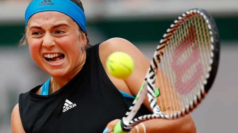 Former French Open champion Jelena Ostapenko blows out in first round again