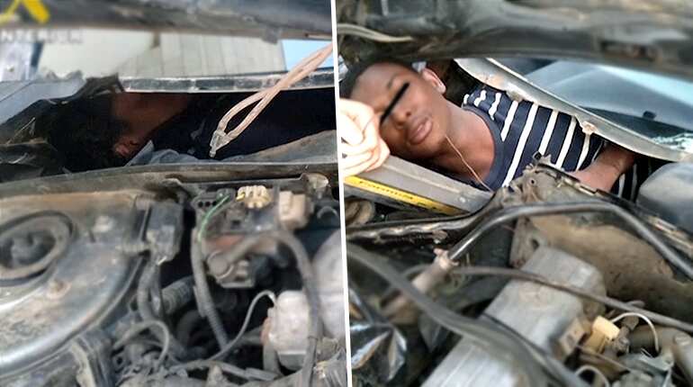 Spanish police intercept migrants hiding in cars