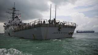 Trump says he was not told of request to move USS John McCain 'out of sight'
