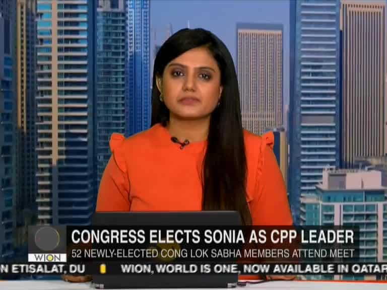 Sonia Gandhi elected as the leader of Congress Parliamentary Party