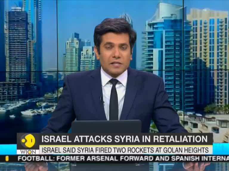 Israel strikes Syria after rockets fired at Golan