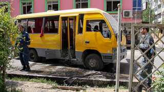 Student bus targeted amid deadly wave of Kabul bombings