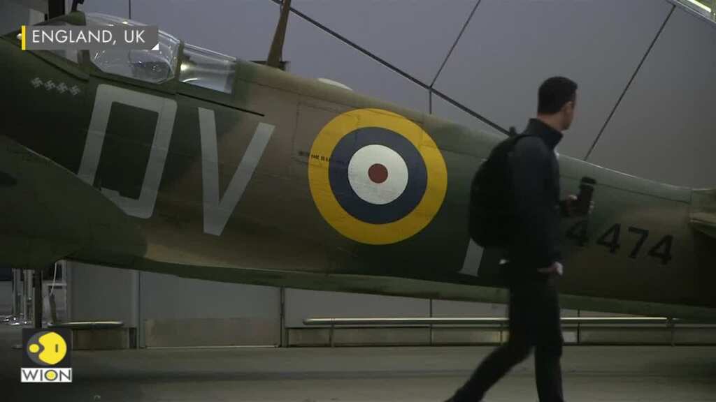 Replica Spitfire goes on display at London station for D-Day anniversary