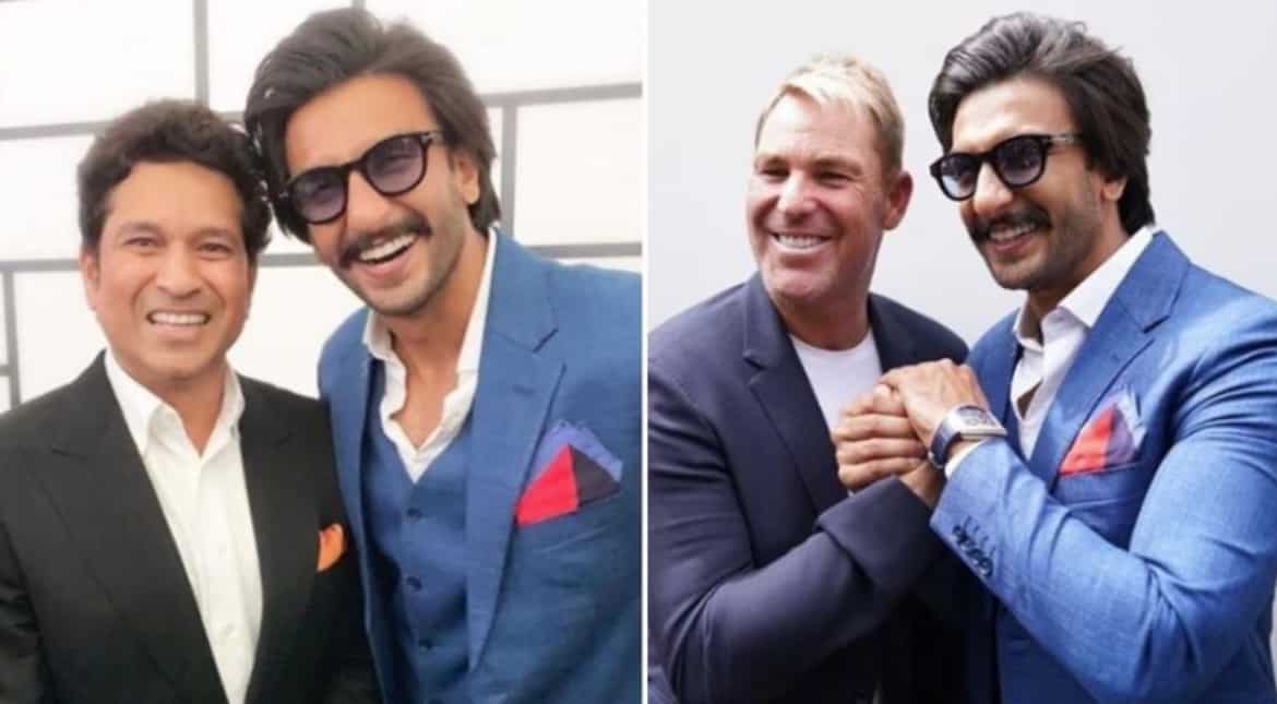 Ranveer Singh's pictures with world cricket legends like Tendulkar, Richards will make your day Ranveer Singh's pictures with world cricket legends like Tendulkar, Richards will make your day