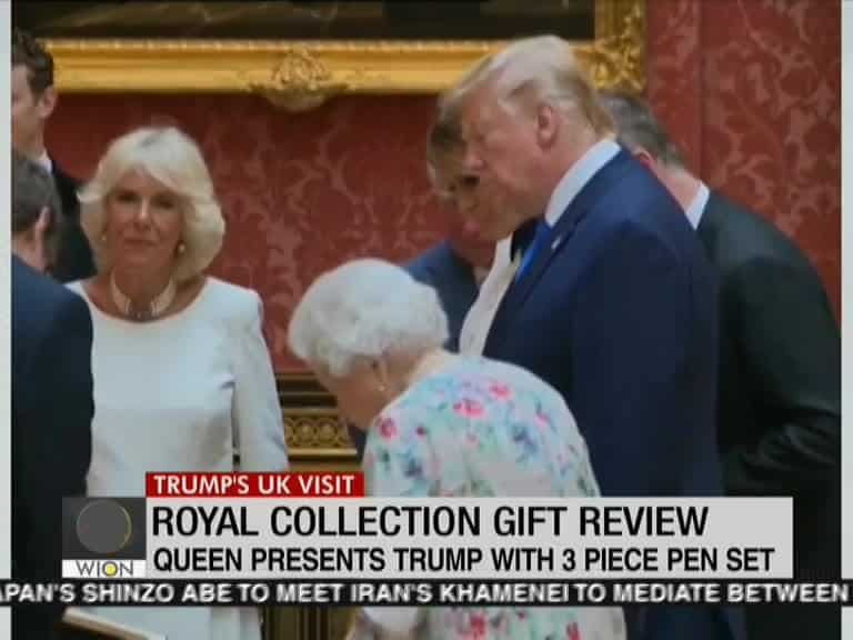 Queen Elizabeth shows Trump, Melania royal gift collection