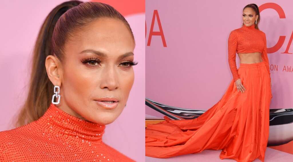 Jennifer Lopez stuns in a custom Ralph Lauren as she's honoured with CFDA Fashion Icon Award