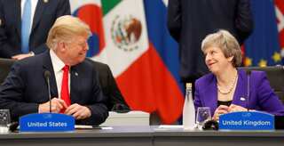 Trump, Theresa May seek to deepen bilateral trade