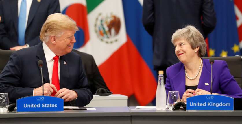 Trump, Theresa May seek to deepen bilateral trade