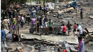 Over 250 shanties gutted in massive fire in Jammu