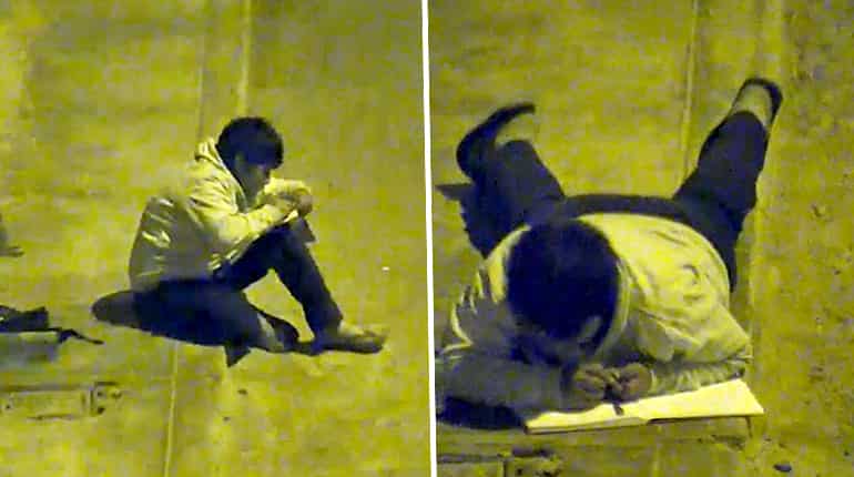 Boy filmed studying under street light to get a home built by a businessman