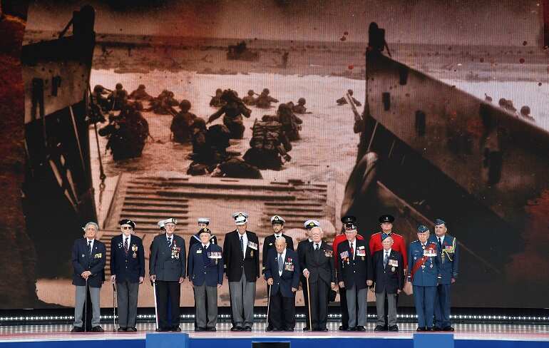 Leaders and veterans recall D-Day sacrifice on Normandy beaches