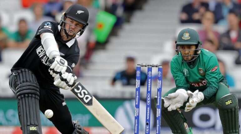 New Zealand beat Bangladesh by two wickets in Cricket World Cup