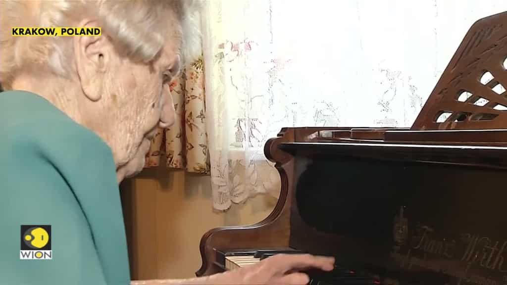 108-year-old pianist doesn't let age stop her playing