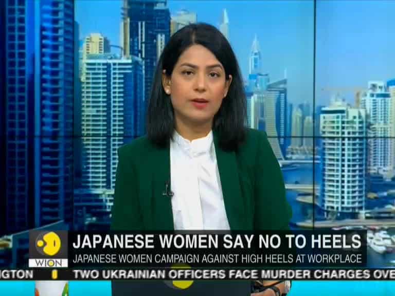 Japanese women fight high heel at work rule