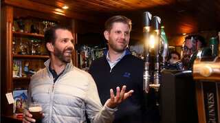 With free beers, Trump brothers thank devoted Irish village