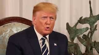 United States President Donald Trump says is 'in no hurry' for a deal with China