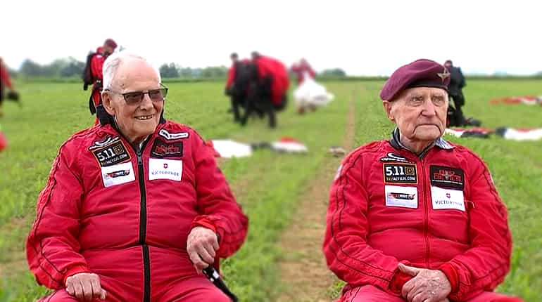 British veterans parachute over Normandy 75 years after making D-Day jump