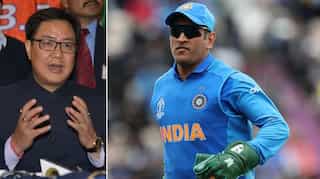 BCCI should stand with MS Dhoni, says Sports Minister Kiren Rijiju on glove row
