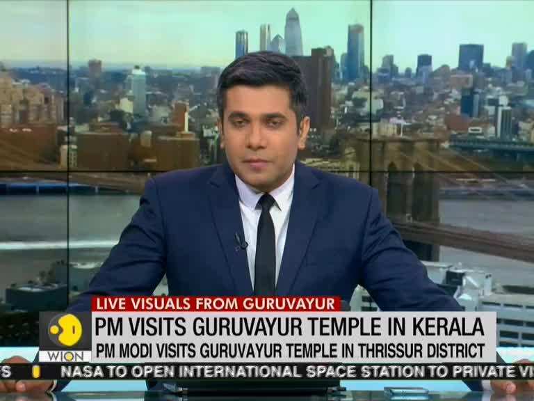 Kerala: PM Modi performs traditional pooja at Sri Krishna Temple in Guruvayur of Thrissur