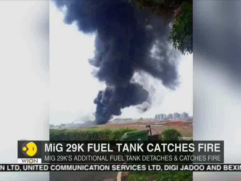 Operations at Goa Airport resume after fire in a fuel tank dropped by MiG-29 disrupts flights