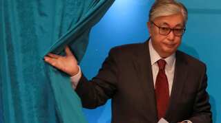 Hundreds protest in Kazakhstan as Nazarbayev ally set to win presidential election