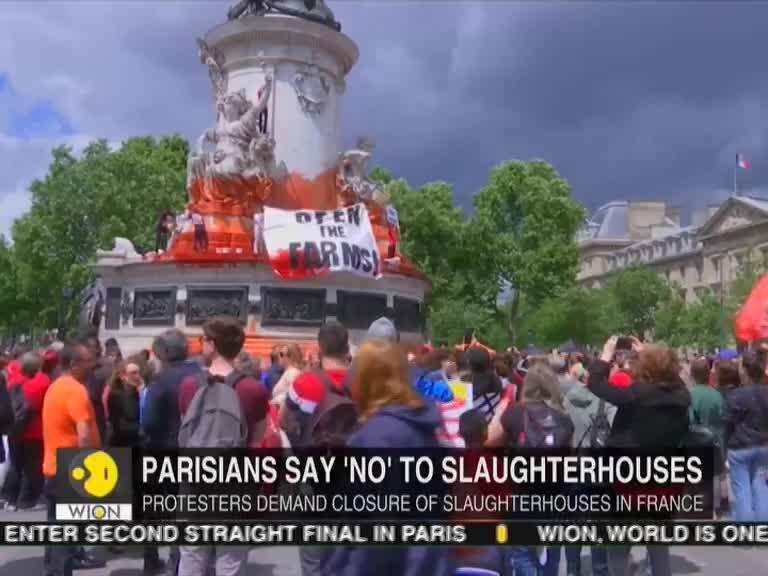 Hundreds march in Paris to call for closure of slaughterhouses