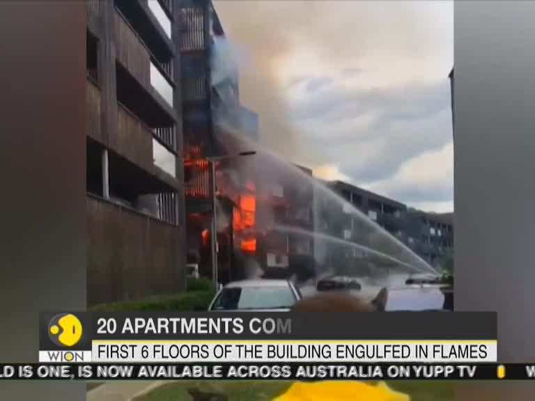 Fire engulfs building in East London