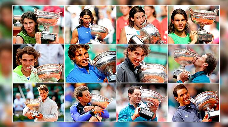 Nadal lifts French Open trophy for 12th time