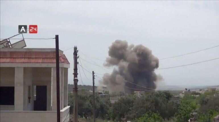 Russian jets kill at least 25 in north-western Syria: Rescuers